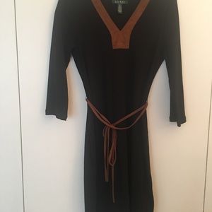 Ralph Lauren Black Cotton Dress Medium